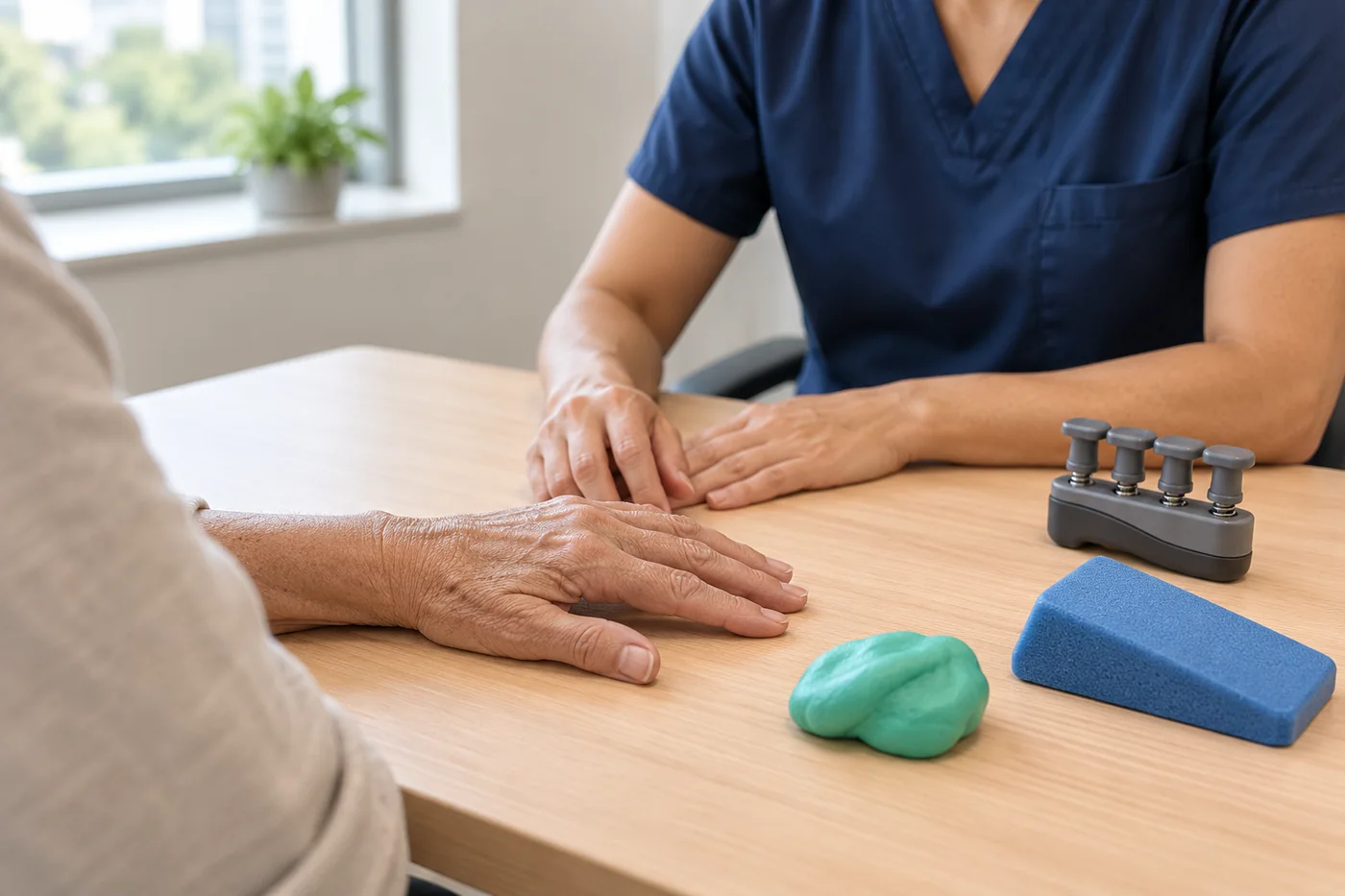 Hand therapy for a tendon condition